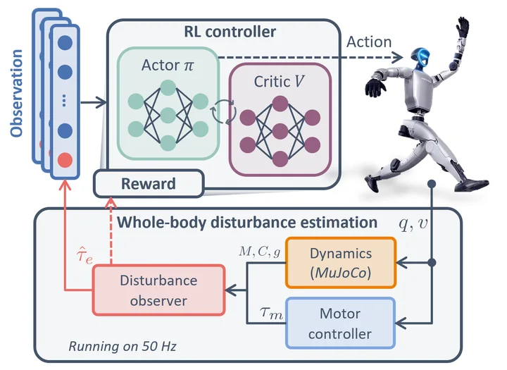 ADAPT: Analytical disturbance-aware policy training for humanoid locomotion